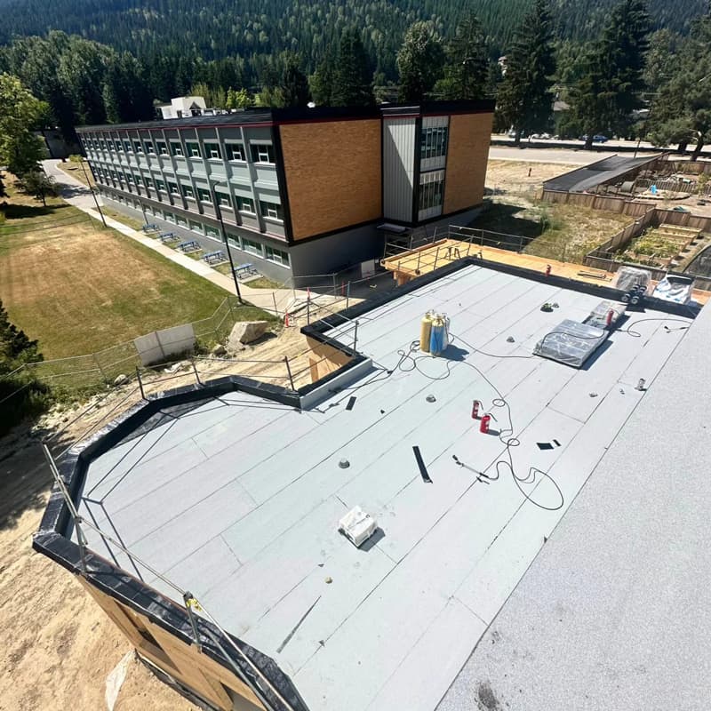 Interior Roofing large commercial roof installation South Okanagan