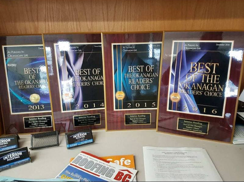 Interior-Roofing-Best-of-Okanagan-Multiple-Awards